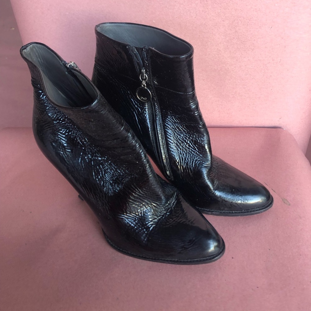 Dolce and Gabbana patent leather boots